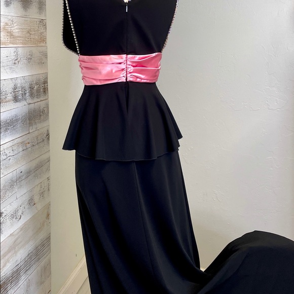 GUCCI Black Bow Gem Gown Dress 515119 Size S 4 6 - Picture 6 of 13